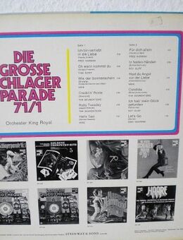 Orchester King Royal-Die grosse Schlagerparade 71/1-Vinyl-LP,1971,Rar ! tolles Cover - Linnich