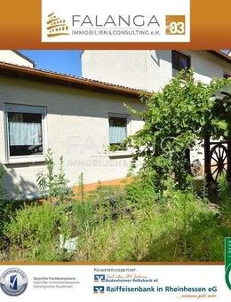 Falanga Immobilien - 1-2 Fam.Hs. mit vielfältigen Möglichkeiten & tollem Hof-/Gartenbereich in Bud. - Budenheim
