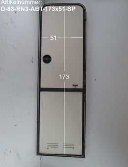 Dethleffs Wohnwagentür / Aufbautür 173 x 51 ohne Schlüssel gebraucht (Eingangstür) zB RN3 Sonderpreis - Schotten Zentrum