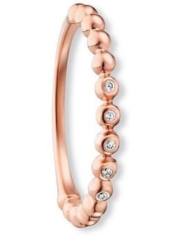 ONE ELEMENT Diamantring 0.04 ct Diamant Brillant Ring aus 585 Roségold, Damen Gold Schmuck
