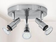 B.K.Licht LED Deckenspot Aurel, Leuchtmittel wechselbar, Warmweiß, LED Deckenstrahler Badlampe IP44 Badezimmer Deckenleuchte Lampe GU10