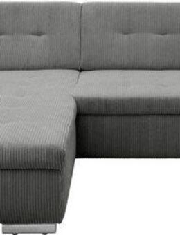 DOMO collection Ecksofa Treviso viele Bezüge, auch in Cord, L-Form, B/T/H: 267/80/83 cm, wahlweise mit Bettfunktion, incl. Zierkissen, hochwertige Steppung