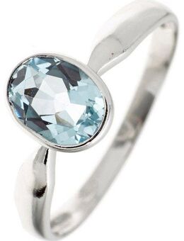 JOBO Silberring, 925 Silber mit Blautopas