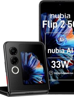 Nubia Flip 2 Smartphone (17,52 cm/6,9 Zoll, 256 GB Speicherplatz, 50 MP Kamera)