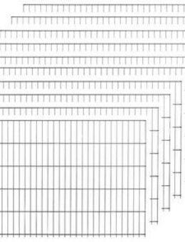 Peddy Shield Einstabmattenzaun, (Set), 125 cm hoch, 10 Matten für 20 m Zaun, mit 11 Pfosten