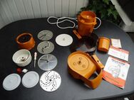 Moulinex Moulinette mit Schnitzelwerk Universal-Zerkleinerer orange 700 Watt schnitzeln, raspeln, hobeln und schneiden im Handumdrehen- für alle Sorten von rohen Gemüsen, - Flensburg