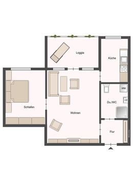 Charmante 2 Zimmer-Wohnung mit Balkon in ruhiger Lage - Ühlingen-Birkendorf