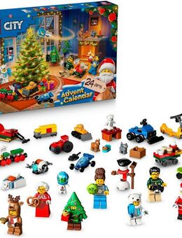 LEGO® Spielzeug-Adventskalender Spielbausteine, (60475), LEGO City (186-tlg), Made in Europe