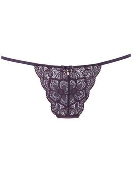 LASCANA String Nikoletta aus floraler Spitze mit Accessoire in Perlenoptik