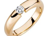 Orolino Fingerring Gold 750 mit natürlichem Brillant 0,25ct.