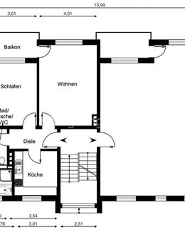 Frisch renovierte 2 Zimmer-ETW mit Balkon - Bezugsfrei! - Dortmund