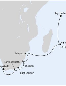AIDA Reíse - mit der AIDAstella von Kapstadt auf die Seychellen - Kiel Pries