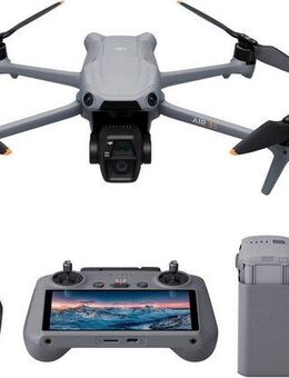 DJI Air 3S Fly More Combo (DJI RC 2) Drohne (4K Ultra HD, DJI RC 2 Fernsteuerung, 3 Akkus, Ladestation und Umhängetasche)