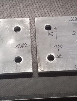 2 Stahlplatten 280x180 x15 - Büdingen