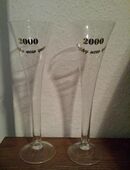 Sektflöten 2 Stück von Silvester 2000. Sektgläser in 34131