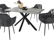 HELA Essgruppe CLEO Tischgruppe Bestseller, (Set, 5-tlg., 1 Tisch / 4 Stühle), Schalenstühle Tisch Wohnzimmer Esszimmer