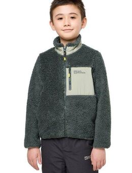 Jack Wolfskin Fleecejacke ICE CURL JACKET K Wärmend, winddicht, Übergangsjacke