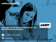 Manager (m/w/d) Unternehmens- und Markenkommunikation - Heidelberg