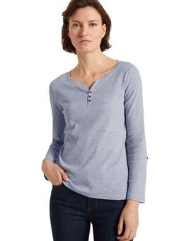 TOM TAILOR Langarmshirt mit Henley-Ausschnitt
