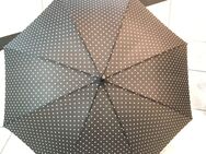 Der Regenschirm groß, mit Automatikmechanismus, schwarz/weiß, Damen - Hiddenhausen