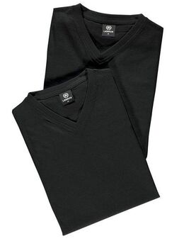 LERROS T-Shirt LERROS V-Neck Doppelpack T-Shirt in Premium Baumwollqualität