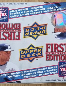 Upper Deck 2008 Baseball First Edition, Box mit 36 Pack a 10 Karten - Essen