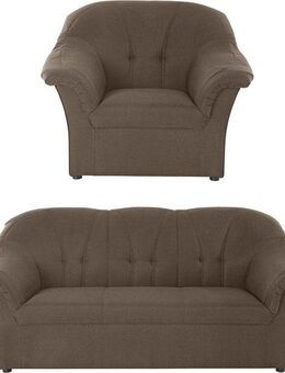 DOMO collection Polstergarnitur Pegnitz zeitlos und elegant, (Set), Sessel und 3-Sitzer