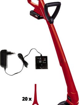 Einhell Akku-Rasentrimmer GC-CT 18/24 Li P (1x1,5Ah), 24 cm Arbeitsbreite Messer, inklusive Akku