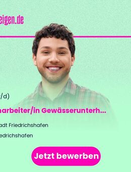 Facharbeiter/in Gewässerunterhaltung - Friedrichshafen