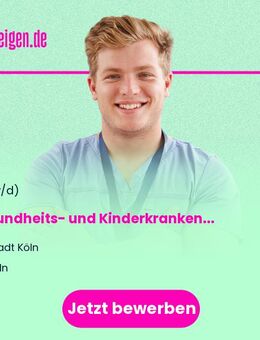 Gesundheits- und Kinderkrankenpfleger*in (m/w/d) - Köln