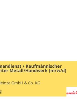 Vertriebsinnendienst / Kaufmännischer Sachbearbeiter Metall/Handwerk (m/w/d) - Straubing