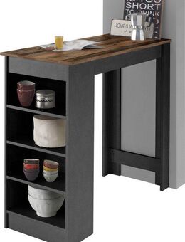 Stolkom Sp.z.o.o. Bartisch Mojito, TOPSELLER! (Bartisch, Tisch, OTTOs Choice), Bartisch mit Regal beidseitig montierbar
