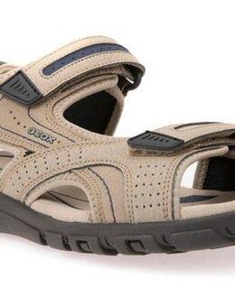 Geox UOMO SANDAL STRADA Sandale, Sommerschuh, Klettschuh, Outdoorsandale, im Trekking-Look