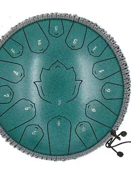 Neuwertig Handpan 13" Zungentrommel Handpan Steel Drum Tongue Drum 15 Töne, Inklusive Tasche, - Prichsenstadt