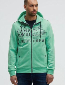 CAMP DAVID Kapuzensweatjacke Eingrifftaschen mit Druckknopfverschluss