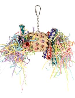 TIAKI Schredderspielzeug aus Bambus und Papier - L 18 x B 13 x H 12 cm