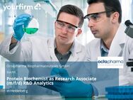 Protein Biochemist as Research Associate (m/f/d) R&D Analytics - Heidelberg