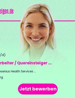 Mitarbeiter / Quereinsteiger (m/w/d) Medizinprodukteaufbereitung - Burg (Sachsen-Anhalt)