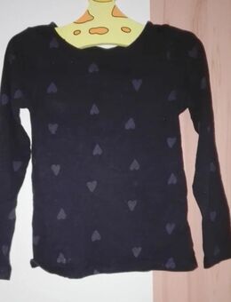 Schwarzes Langarmshirt - H&M - Gr. 110/116 - Pirmasens