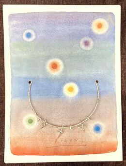 Jean-Michel Folon Collier Sept Oiseaux Litho Schmuck Skulptur Mega selten! - Köln