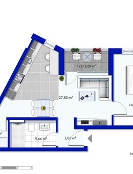 Komfortable 2-Zimmer-Wohnung - barrierefrei, modern, zentral - Bad Abbach