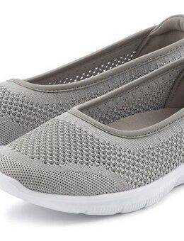LASCANA Sneaker Ballerinas ultraleichter Slipper, Freizeitschuh zum Reinschlüpfen VEGAN