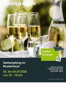 Sektempfang bei massa im neuen Jahr - Schau' vorbei - Wassertrüdingen