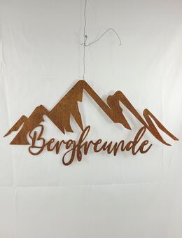 Deko- Spruchschild Bergfreunde Edelrost - Kraftisried
