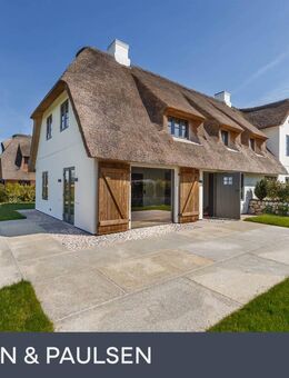 Neubau unter Reet: Hausteil (West) direkt an den Feldern in Morsum (Wohnen) - Sylt
