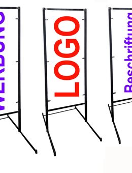 Stahlrohr Ständer Werbeschild Display Wegweiser - Werne Zentrum