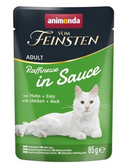 animonda vom Feinsten Adult Raffinesse in Sauce 24 x 85 g - mit Huhn & Ente