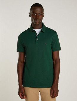 Tommy Hilfiger Poloshirt 1985 SLIM POLO mit Piqué-Struktur und Stickerei meliert, casual, slim fit, Baumwollmix, Polokragen
