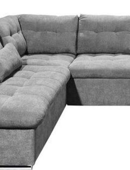 ED EXCITING DESIGN Ecksofa Nalo L-Form, mit Bettfunktion, Armteilverstellung, Kopfstützen & 2 Nierenkissen