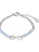 s.Oliver Armband Infinity/Unendlichkeitsschleife, mit Glasstein in 00000